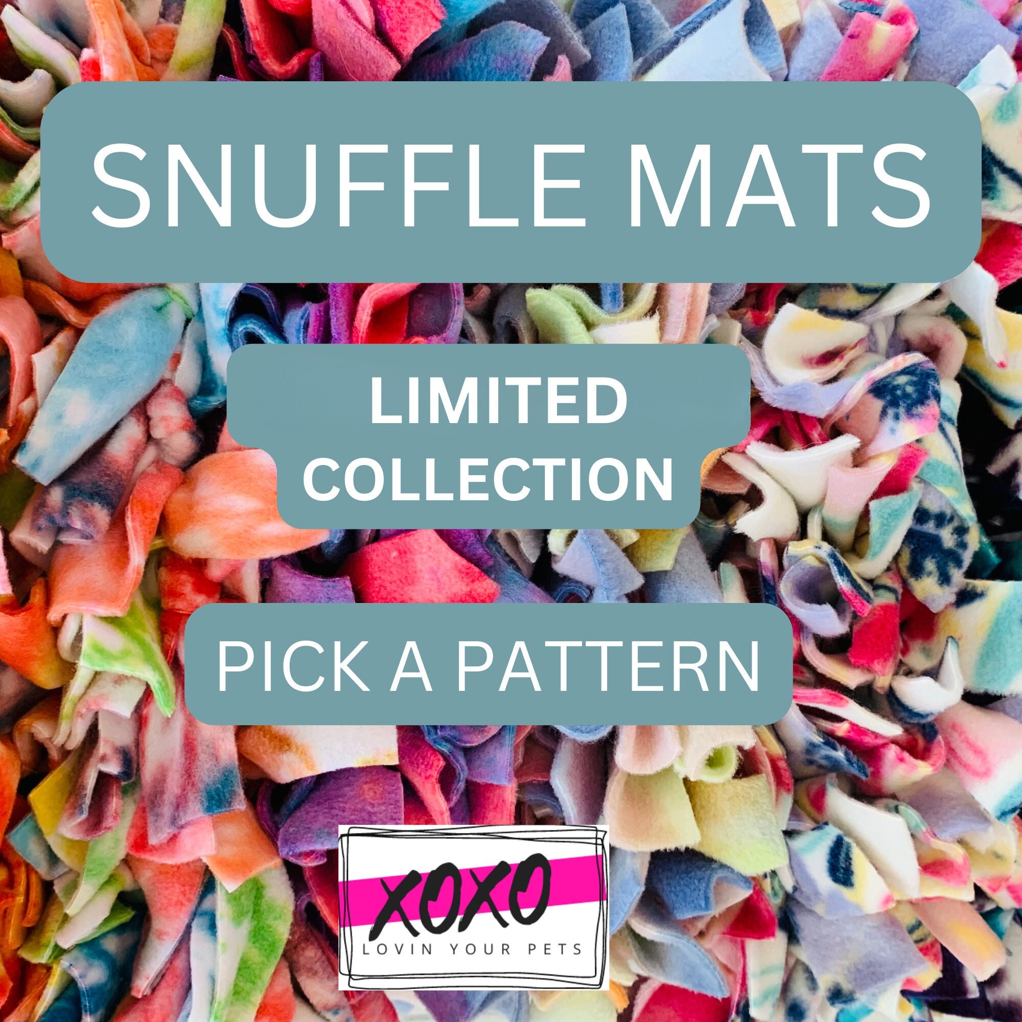 Treasure Trove Handmade Upcycled Snuffle Mat - Assorted Colors