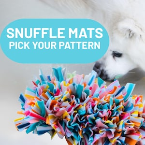 Handmade Fleece Snuffle Mat for Dogs: Interactive Enrichment Toy with Free Snuffle Ball