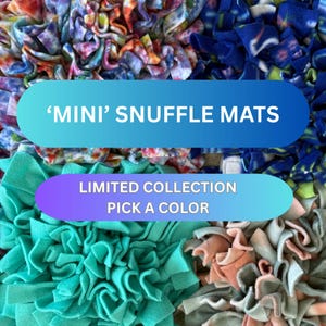 Mini Snuffle Mat: Interactive Fleece Feeding Puzzle for Small Pets