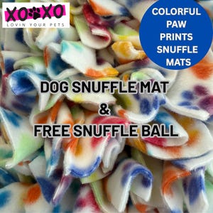 Dog Snuffle Mat: Interactive Treat Puzzle with Free Snuffle Ball