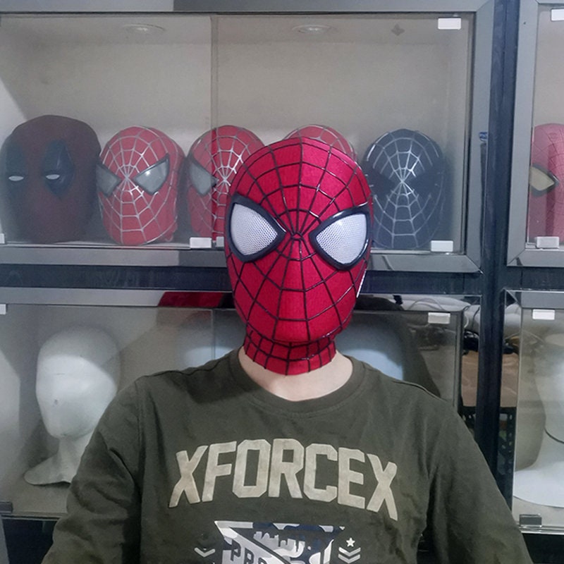 Spider-Man Maschera per Halloween Festa in Costume Unisex Spider Man Costumi Cosplay Oggetti di Scena Film 