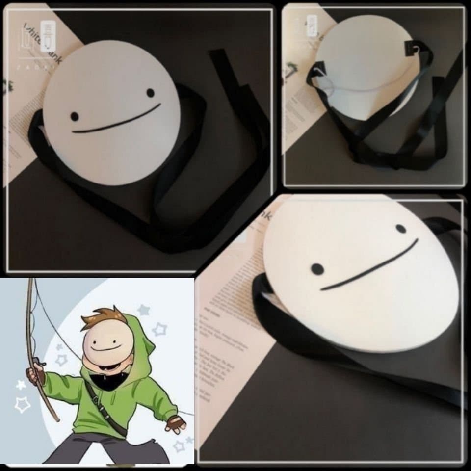 Minecraft Mask /dream Mask/ White Unisex Role Playing Etsy