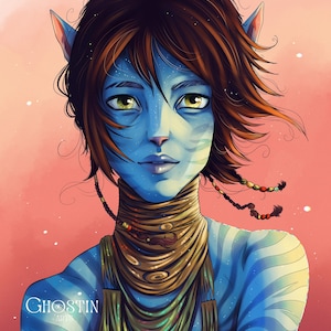 Print of Kiri (AVATAR) / A4 Fan Art