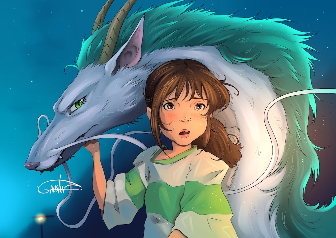 レア スタジオジブリ 千と千尋の神隠し アートプリントセル「友達