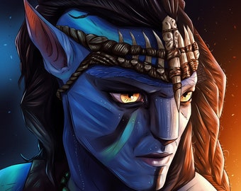 Print of Jake Sully (AVATAR) /A4 Fan Art