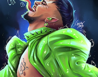 Print of KÄÄRIJÄ (Eurovison 2023) /A4 Fan Art