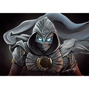アートプリント MOON KNIGHT (210x 297mm) A4 ファンアート