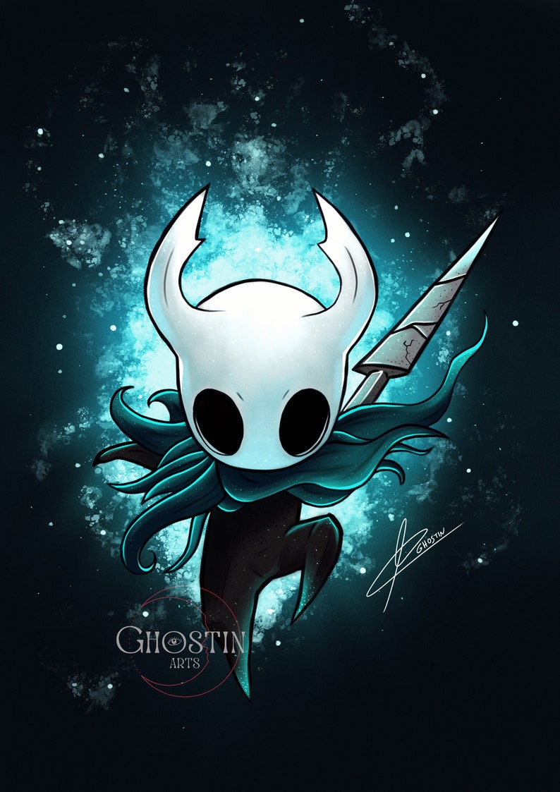 Print of Art A4 Hollow Knight / Illustration / Fanart | Etsy