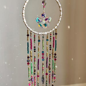 Butterfly Aurora Suncatcher: Hanging Light Prism