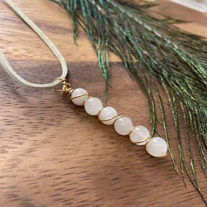 Clear quartz necklace