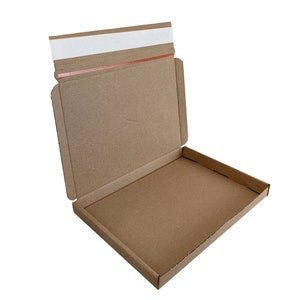 Peel & Seal Royal Mail C5 PIP Box Brown Large Letter Tear Strip Ecommerce Postal Strong Mailing Cardboard Boxes For Shipping 22.5x16x2cm Eco