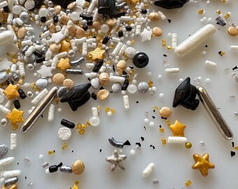 Grad Sprinkle Mix, Graduation Celebration Sprinkles