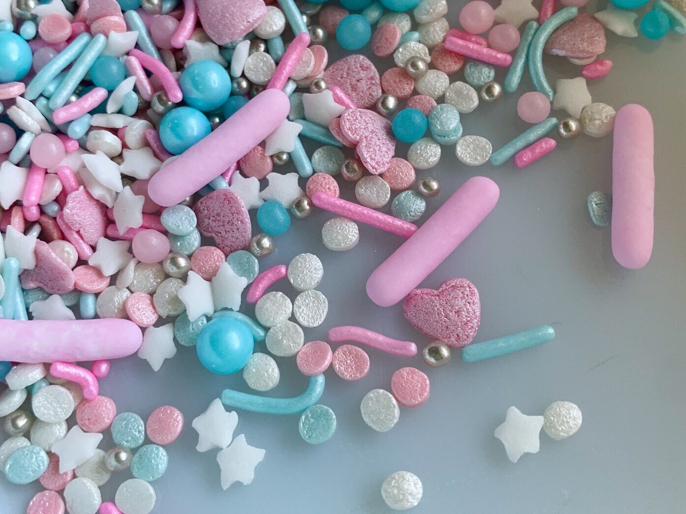 Babykakes Sprinkle Mix, Baby Shower Sprinkles, Pink and Blue Sprinkle