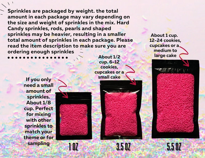 Rainbow Bash Sprinkle Mix Etsy