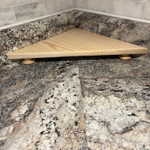 Corner Shelf, Counter Corner Stand, Counter Corner, Kitchen Decor, Kitchen Counter Decor, Home Decor, Bathroom Decor, Wood Riser