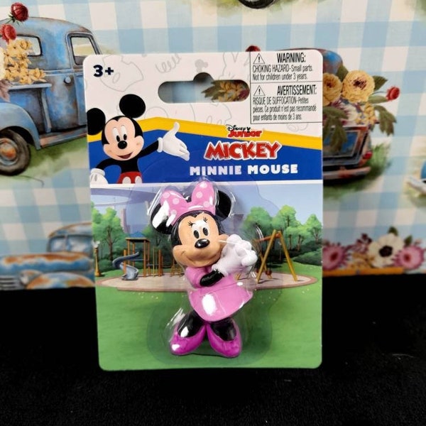 Disney Minnie Mouse Minifigure Collectible Toy POSE A/ Disney Collectible / Minnie Mouse Cake Topper / The Elf's Cottage