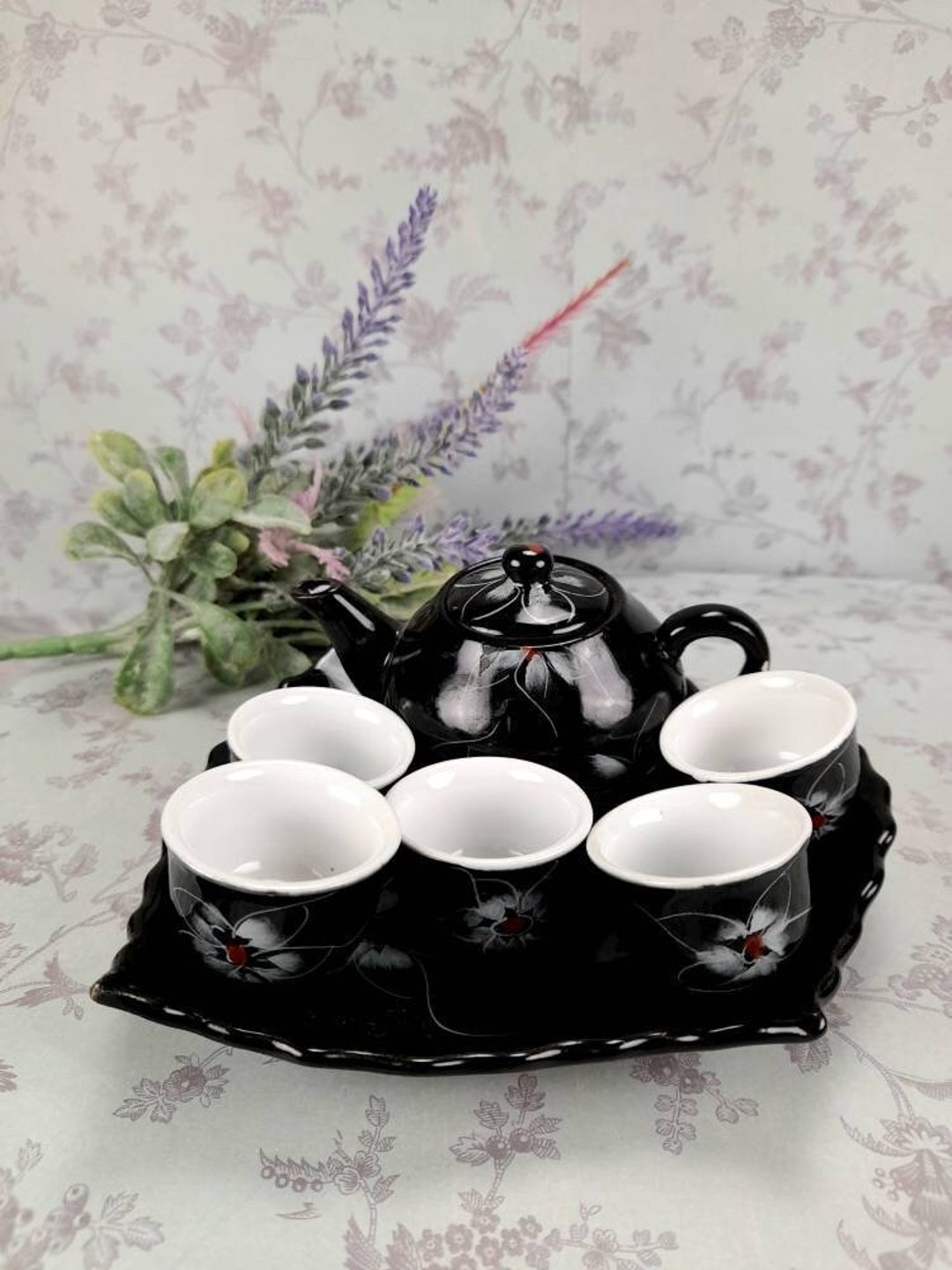 Vintage Tea Set / Mini Tea Set Collectible / the Elf's Cottage Etsy