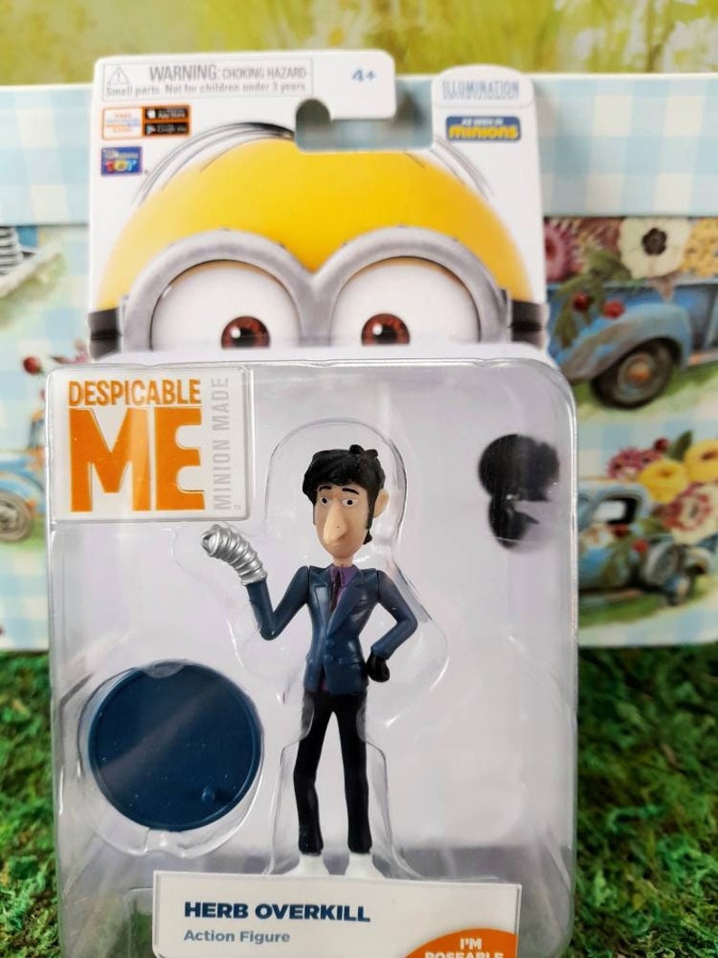 Despicable Me Herb Overkill Minifigure/ Minions Herb Overkill Etsy