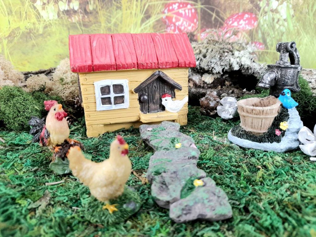 Fairy Garden Chicken Coop / Fairy Garden Decoration/ the Etsy