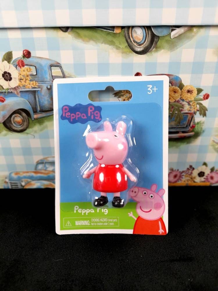 2003 Peppa Pig Toy Storage Plastic Carrying Case with Handle