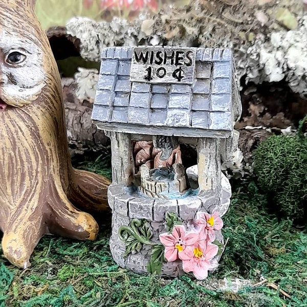 Fairy Garden Wishing Well/ Fairy Garden Decoration Accessories/ The Elf's Cottage