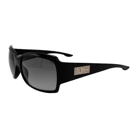 Christian Dior Sunglasses Logo Black Square Wraparound