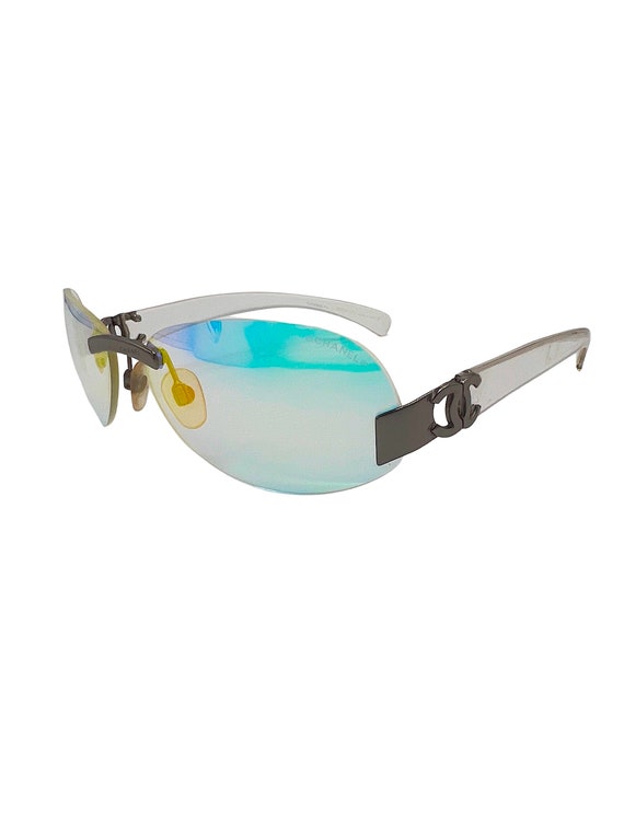 Chanel Rimless Logo Mirror Sunglasses