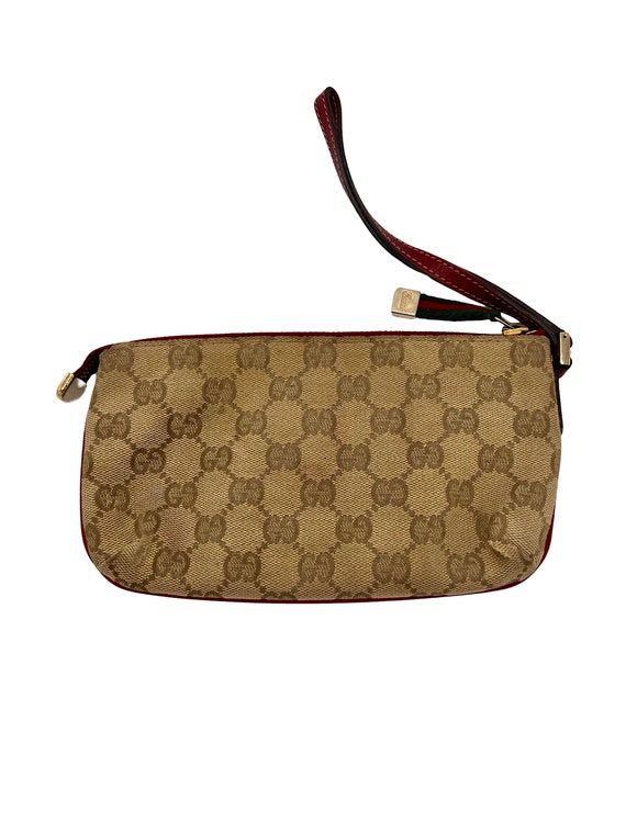 Gucci Bag Pochette Clutch GG Logo Monogram Brown … - image 9
