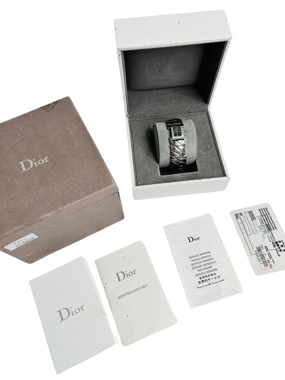 Christian Dior Watch Wristwatch Ladies Silver Vin… - image 2