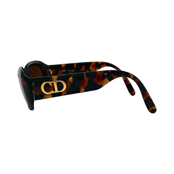 Christian Dior Sunglasses Logo Wraparound Brown