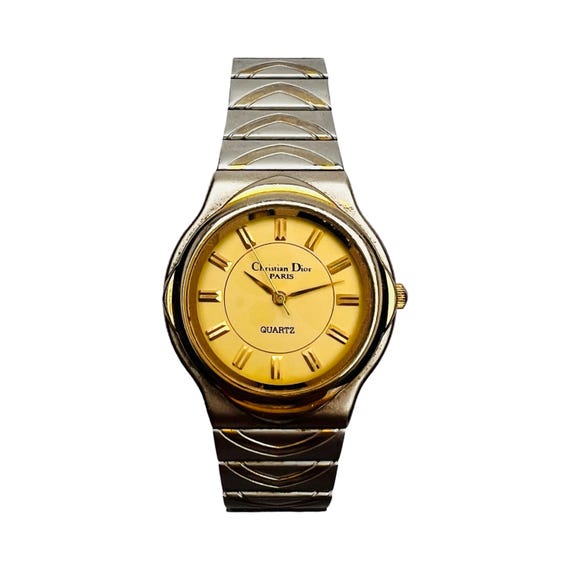 Christian Dior Watch Wristwatch Ladies Round Silver Gold  display picture 3