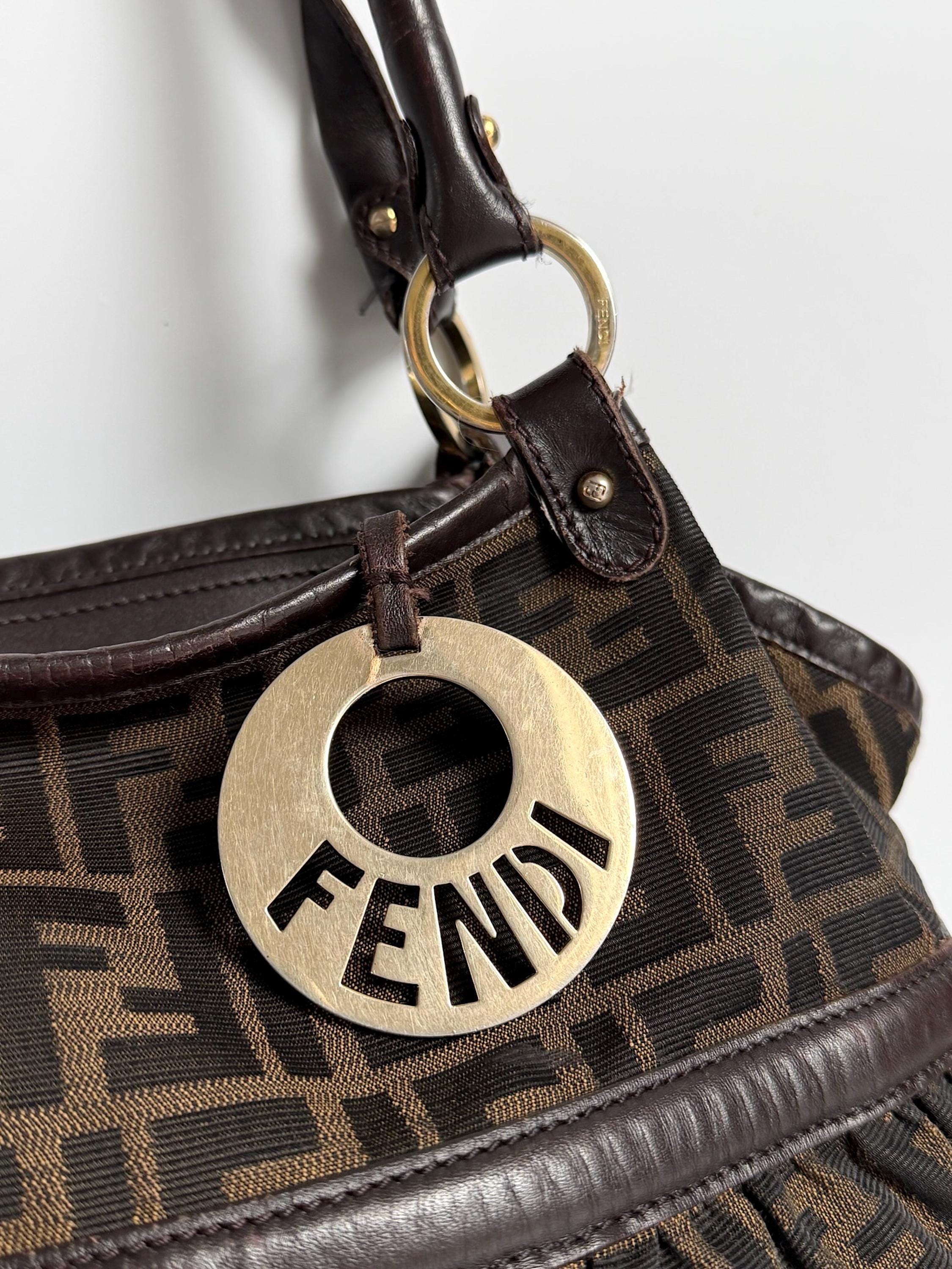 Buy Fendi Zucca Chef Bag Shoulder Logo Monogram Vintage Large 