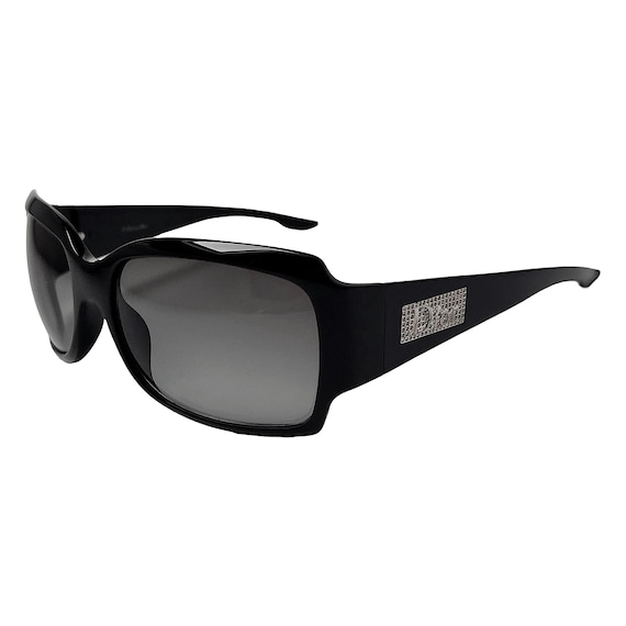 Christian Dior Sunglasses Logo Black Square Wraparound