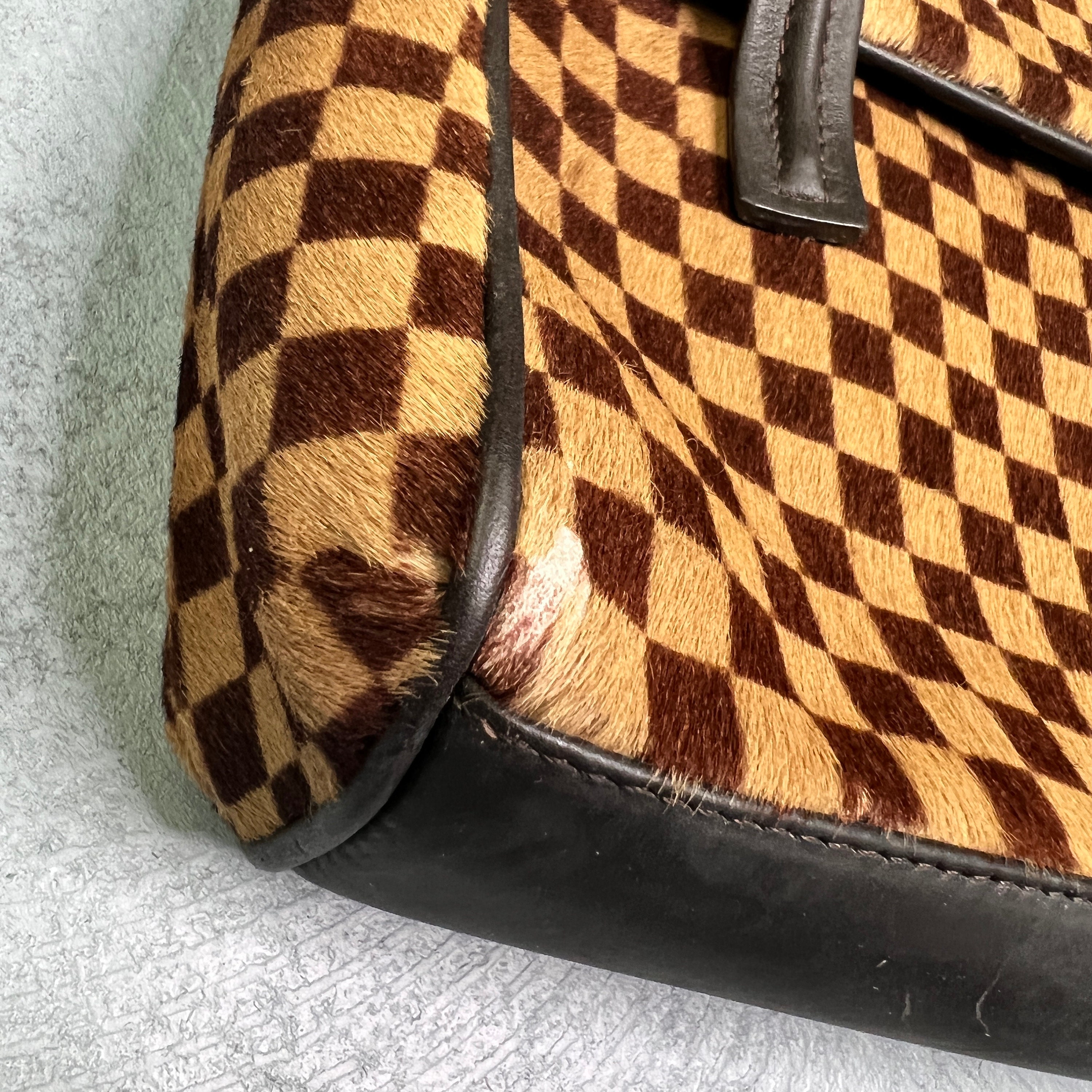 Louis Vuitton, Bags, Lois Vuitton Damier Sauvage Calf Hair Bag