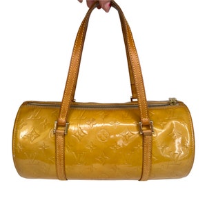 Louis Vuitton - Mustard Yellow Patent Leather Monogram Embossed