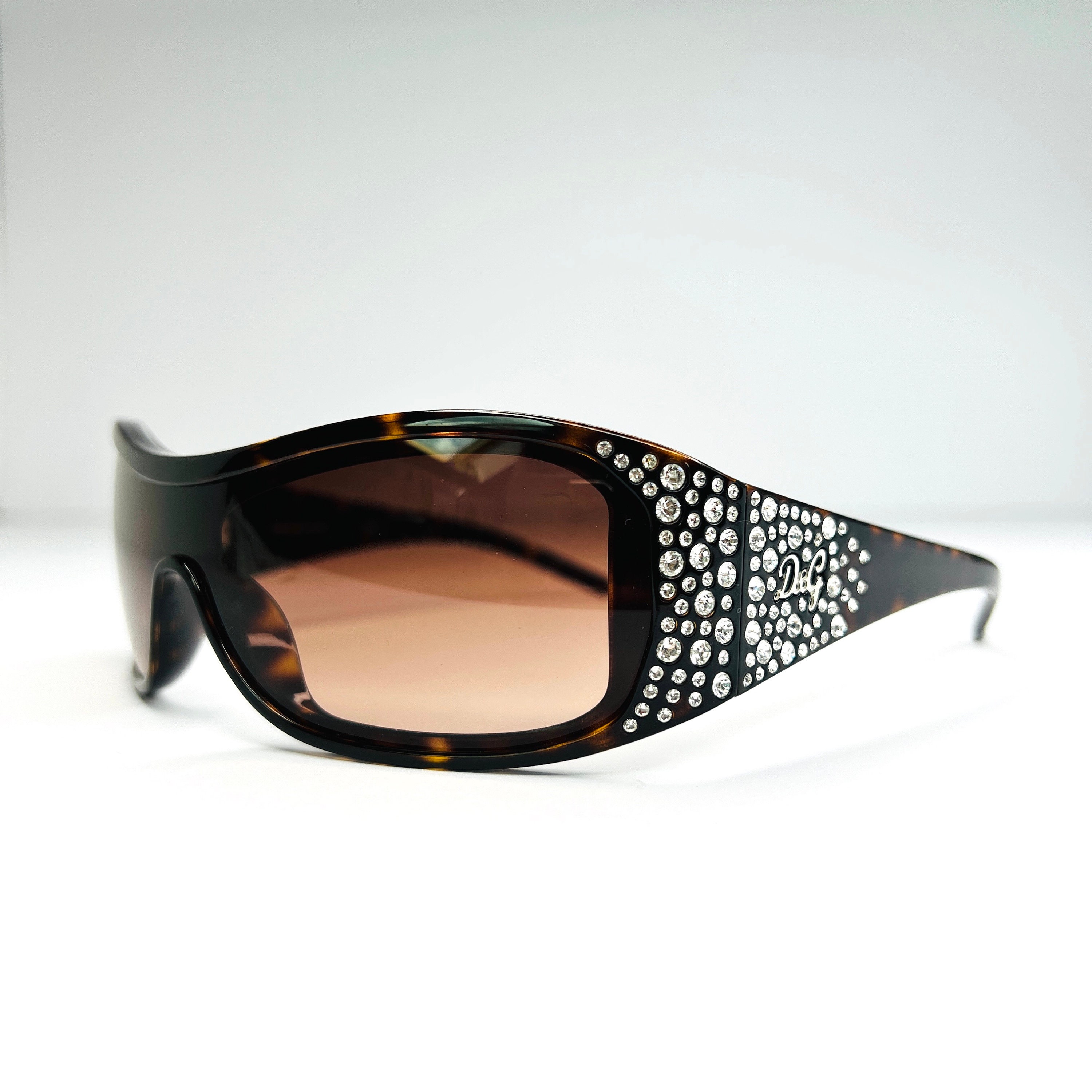 Men Women Fashion Square DG Eyewear Sunglasses UV Protect Tortoise /Brown DG92 