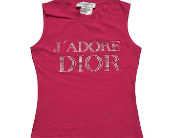 Dior 2003 Pink J'adore Dior V Neck T-shirt - Etsy