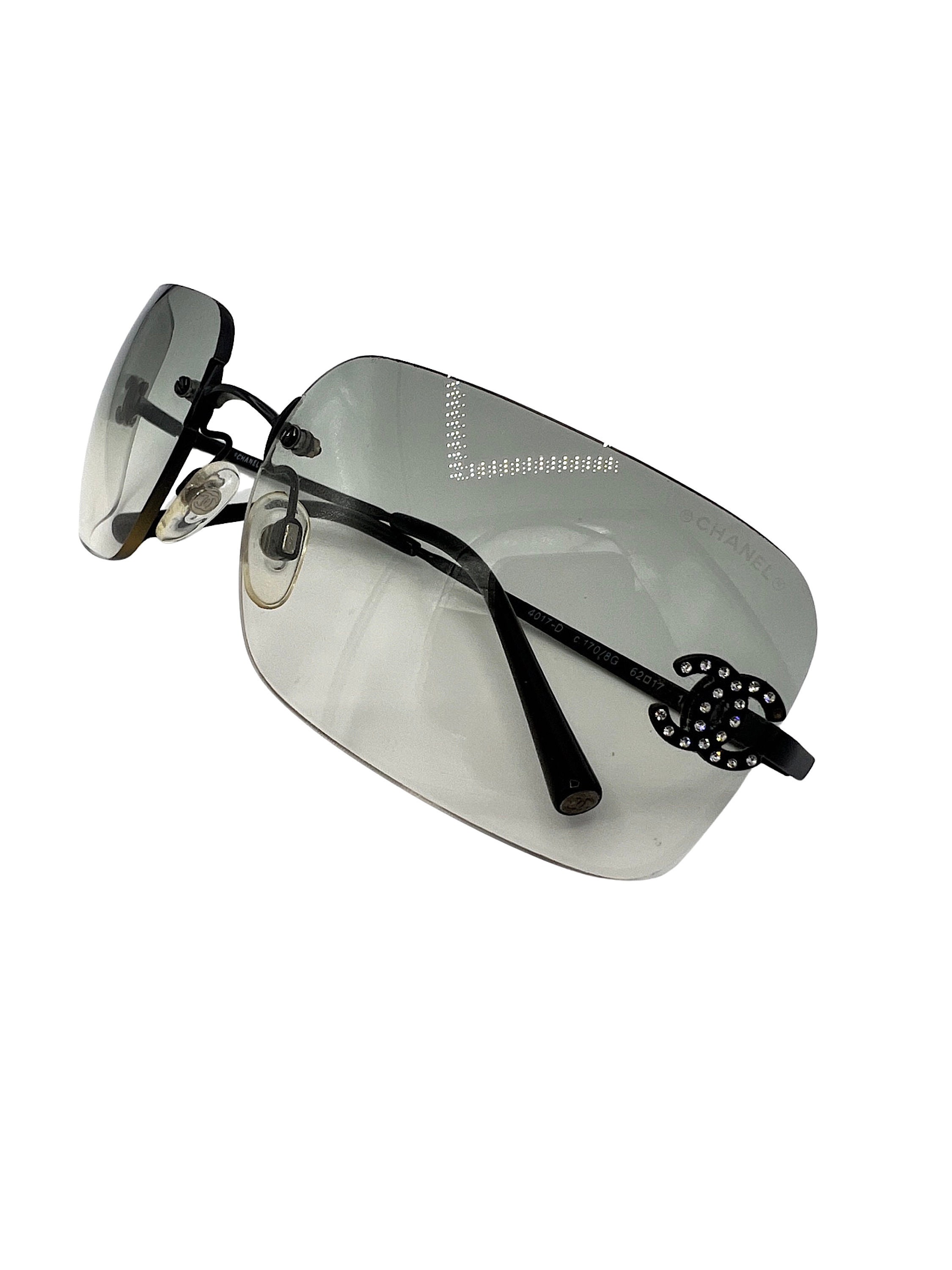 Vintage chanel rimless clearance sunglasses