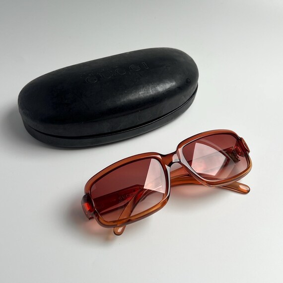 Gucci Sunglasses Authentic Rectangular Wraparound… - image 8
