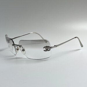 Vintage Chanel Rimless Sunglasses - Etsy