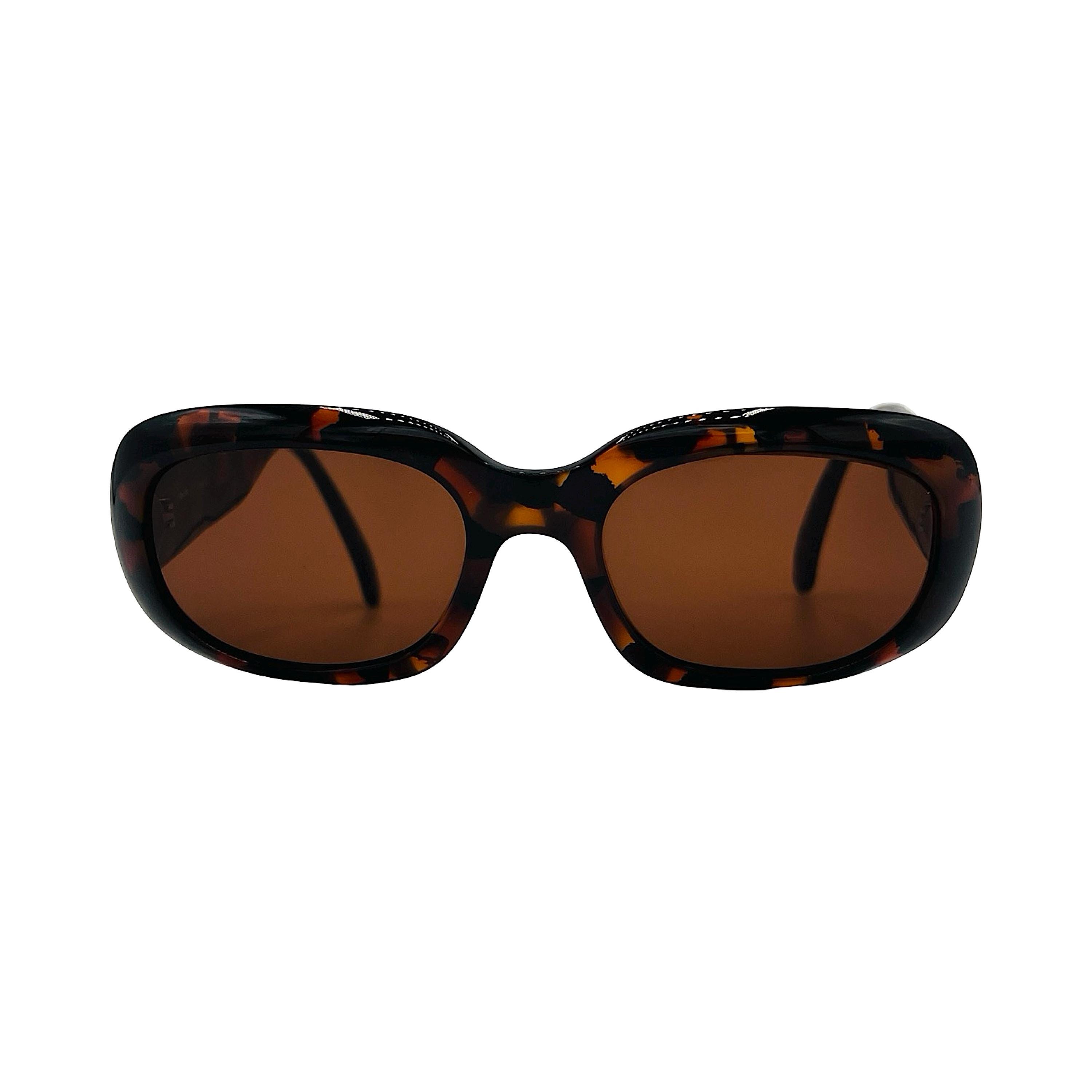 Christian Dior Sunglasses Logo Wraparound Brown