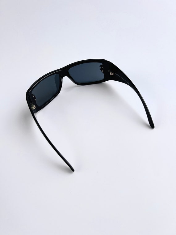 Chanel Sunglasses CC Shield Black Rimless Wrap Lo… - image 7