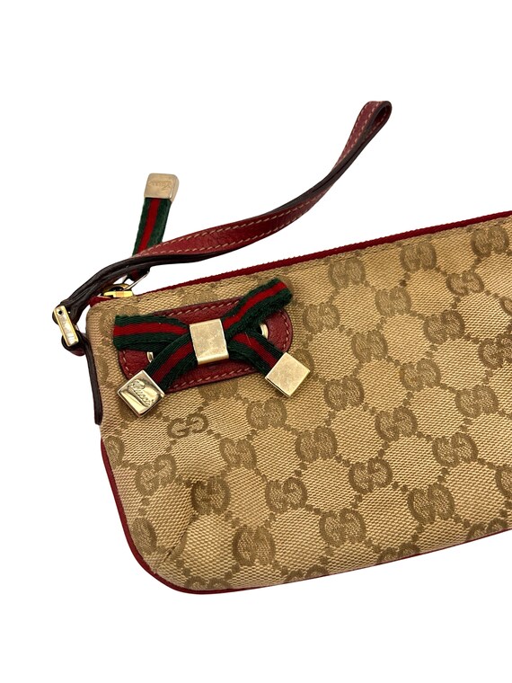 Gucci Bag Pochette Clutch GG Logo Monogram Brown … - image 7