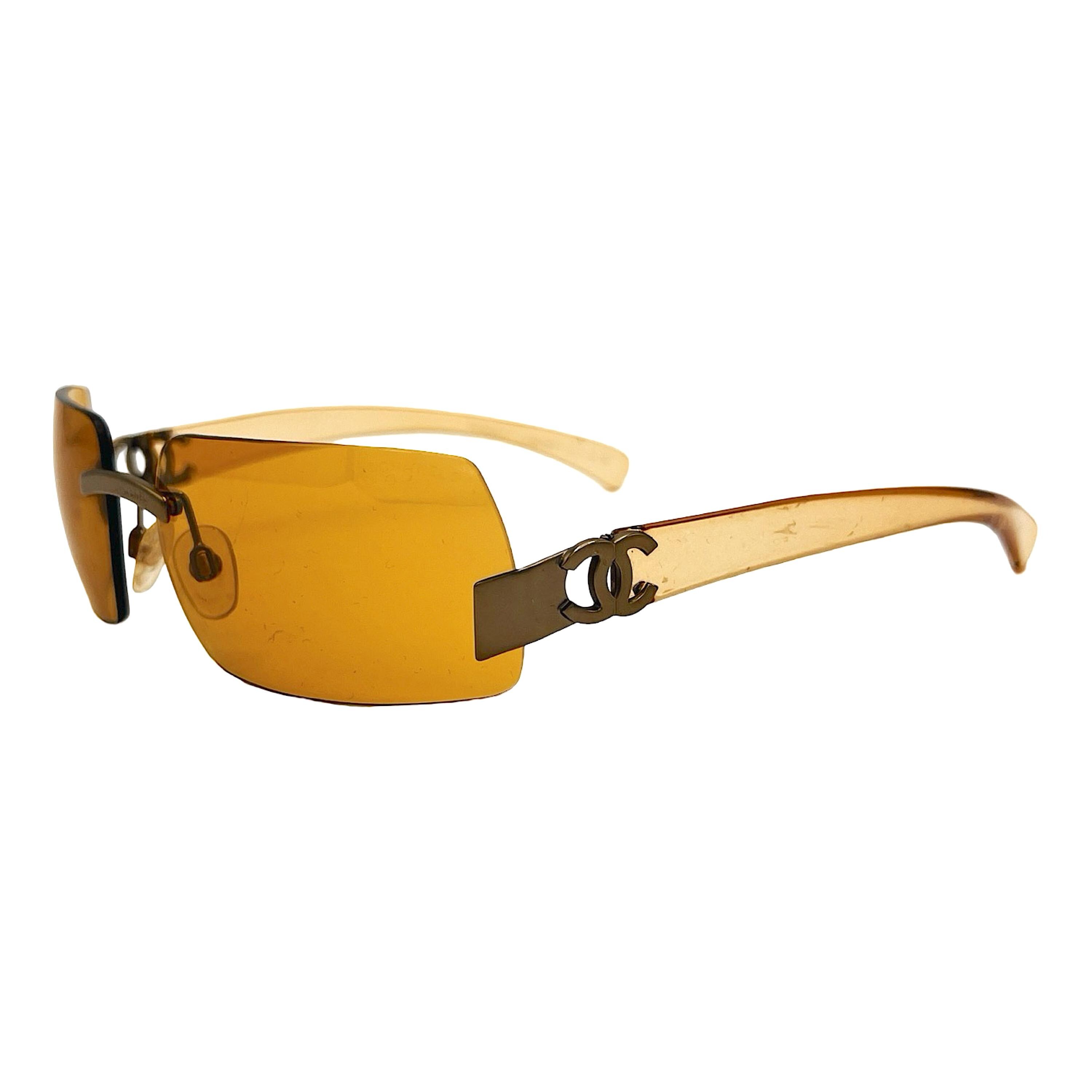 Chanel yellow sunglasses deals