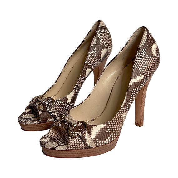 Authentic Gucci Horsebit Open Toe Platform Heel Women main image 2