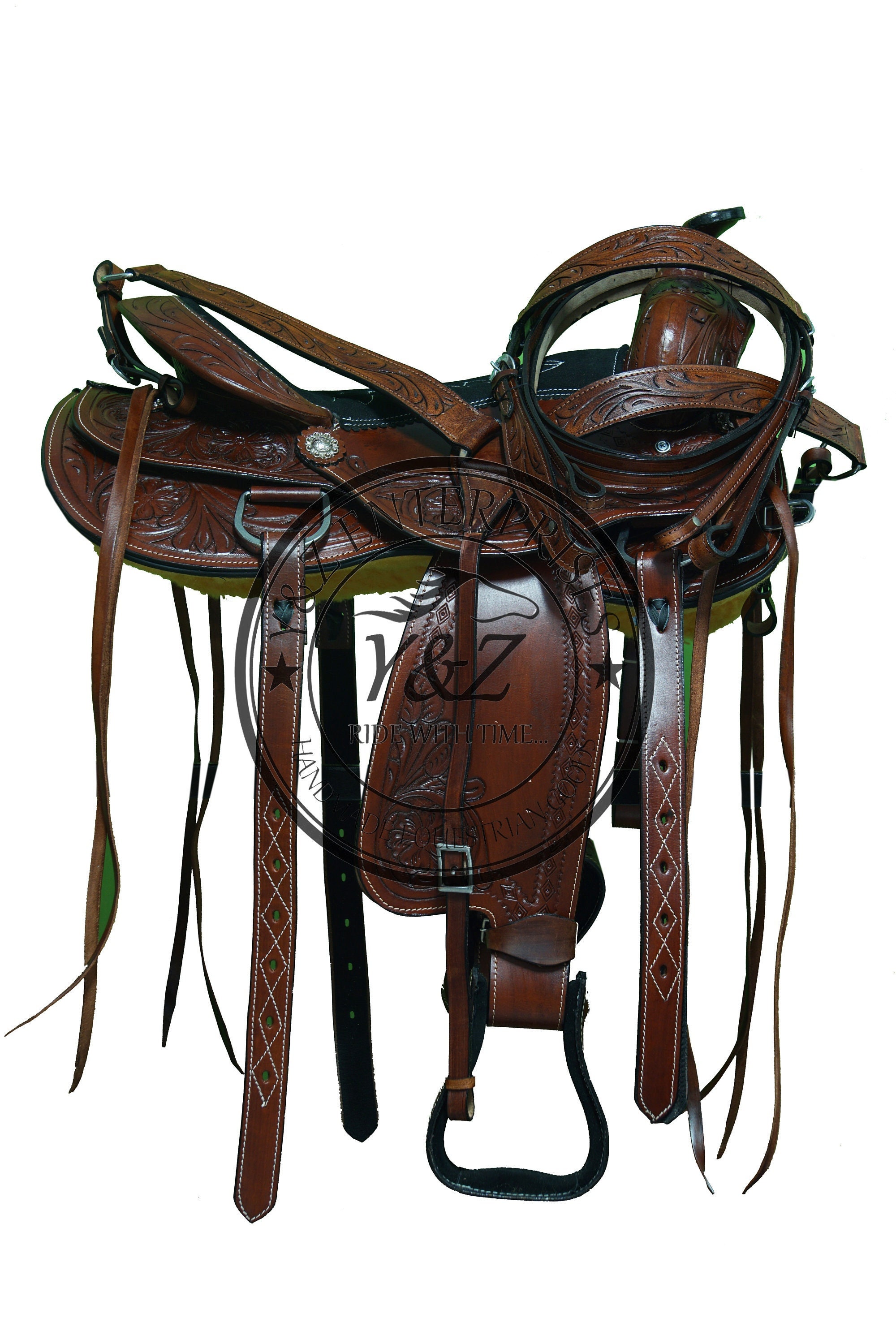 Details about   Youth Child All Purpose Synthetic Treeless Freemax English Horse Saddle,10 to 13 