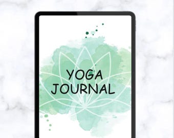 Digital Yoga Planner | Printable Yoga Journal & Practice Tracker