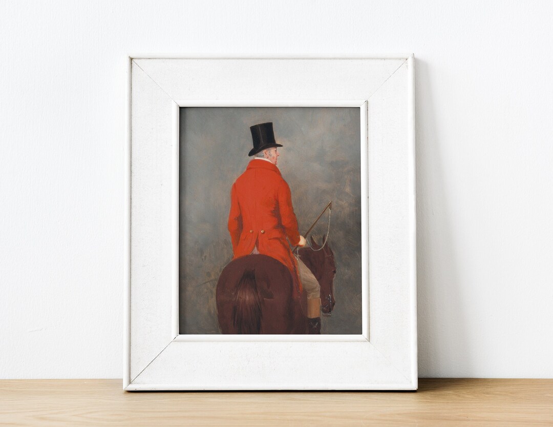 Equestrian Horse Rider Portrait Print: Vintage Equine Art # 67 - Etsy
