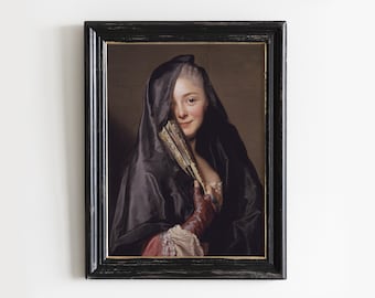 Vintage Woman Portrait Print: Female Artwork, Wall Art # 106