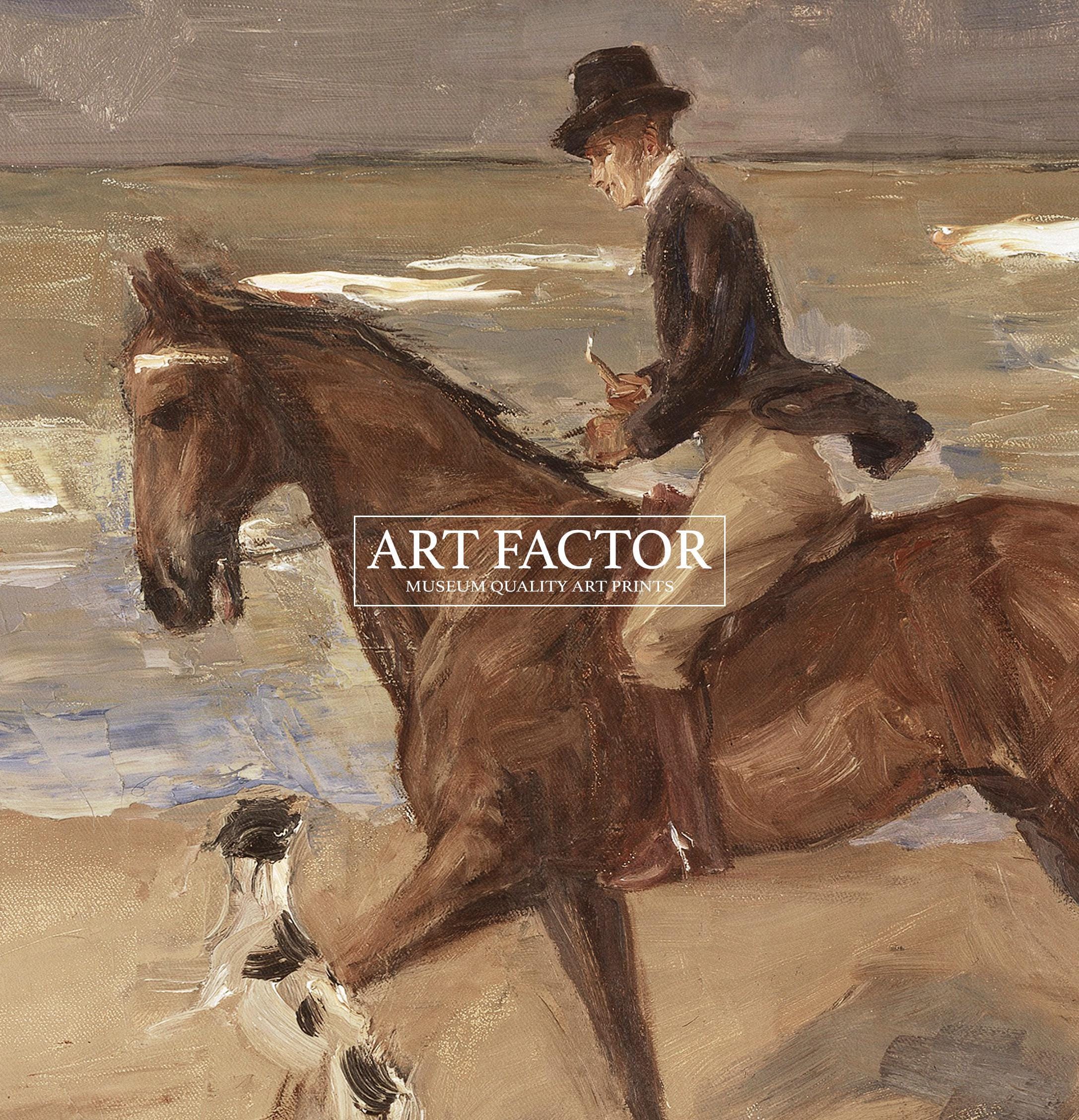 Vintage Horse Wall Art Print – Rustic Equestrian Painting for Farmhouse ...